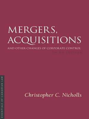 cover image of Mergers, Acquisitions and Other Changes of Corporate Control, 3/e